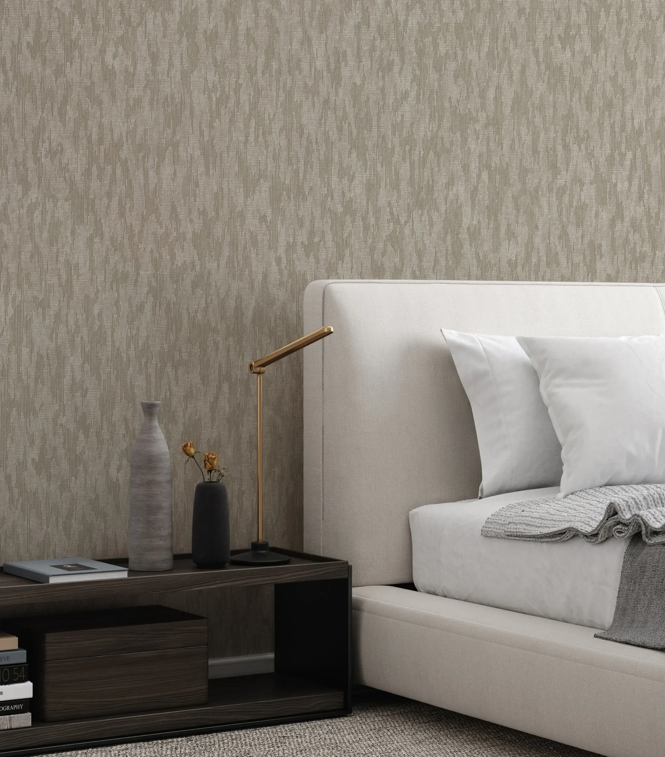 Gray Embossed Wallpaper – Understated Luxury (24108-4)